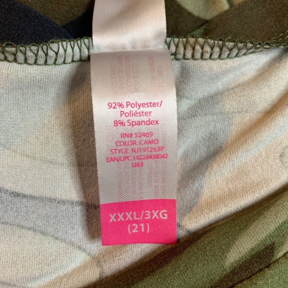 Women’s No Boundaries Green Camouflage Dress, Size XXXL - Picture 9 of 10